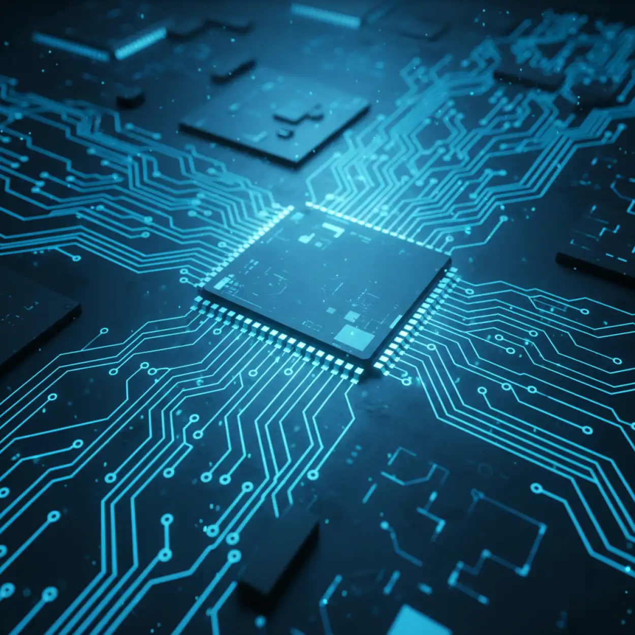 blue picture technology background