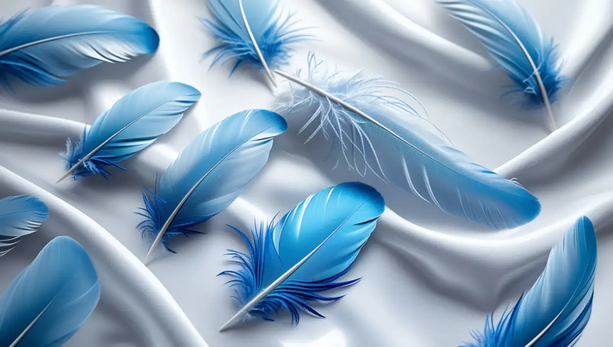 blue picture with bokeh light effects