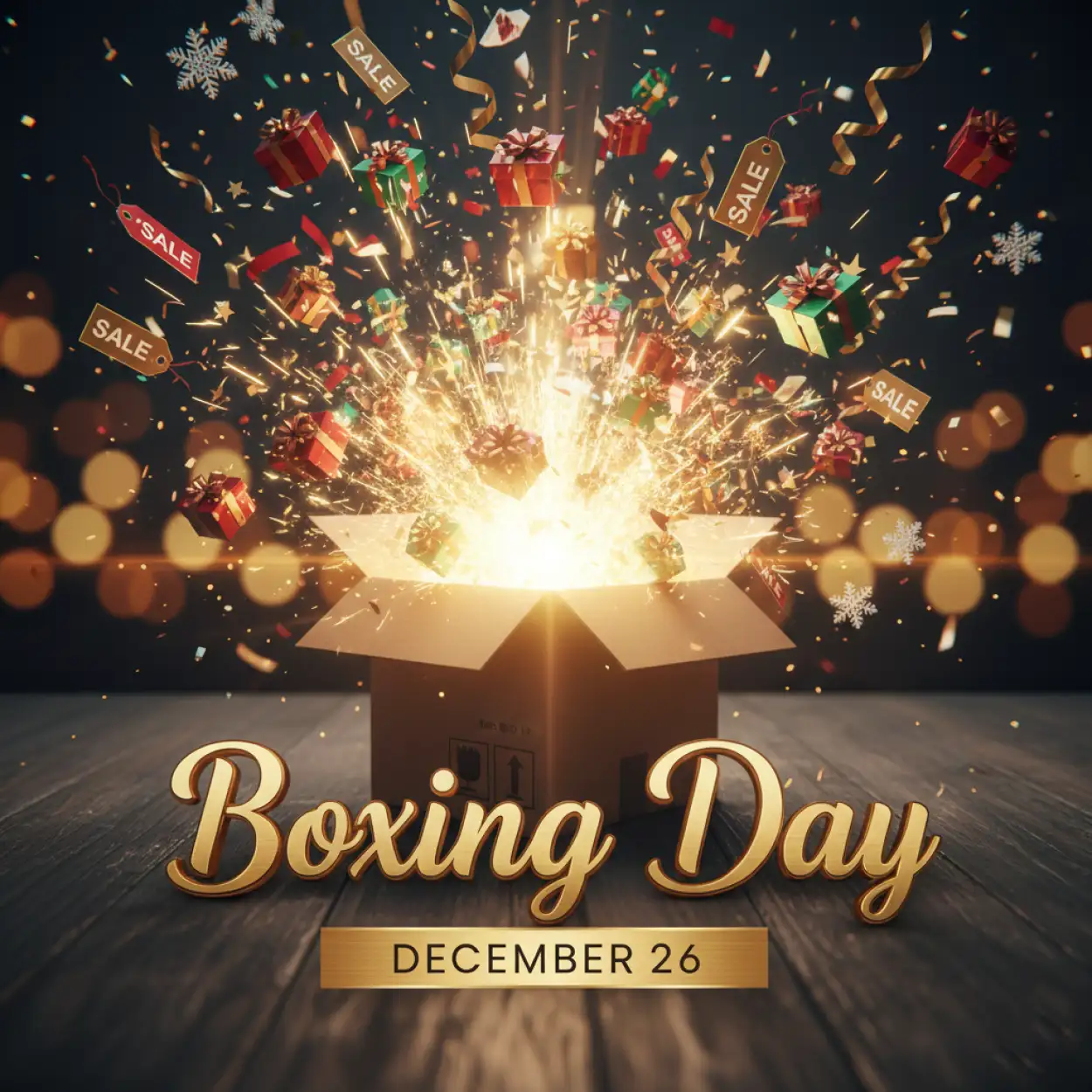 boxing day advertising layout