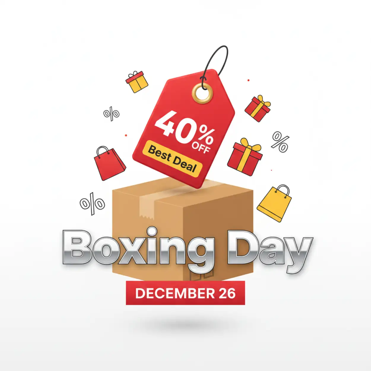 boxing day celebration poster