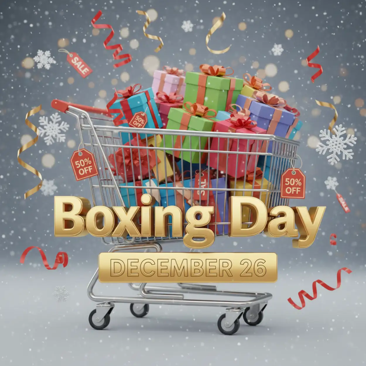 boxing day holiday sale background