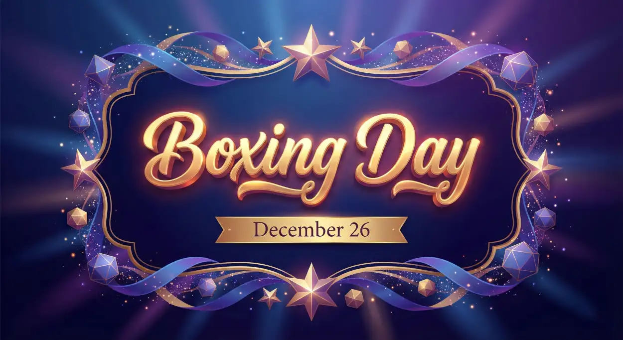 boxing day luxury background