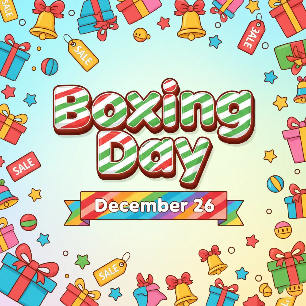 boxing day sale poster design