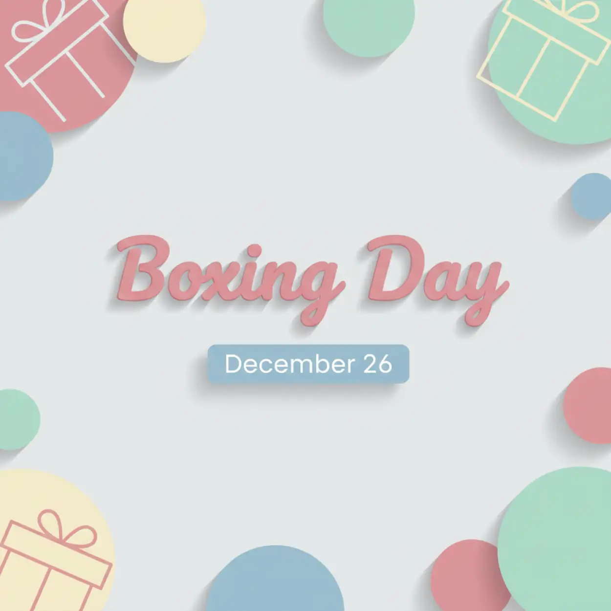 boxing day seasonal sale banner