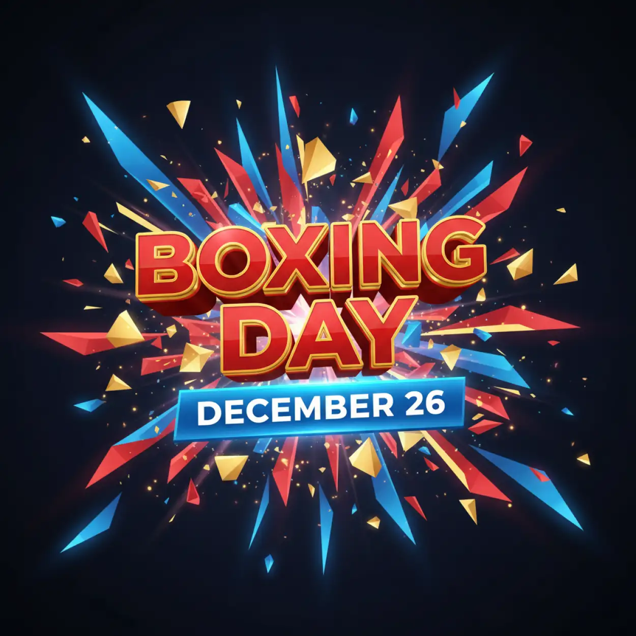 boxing day winter festival background