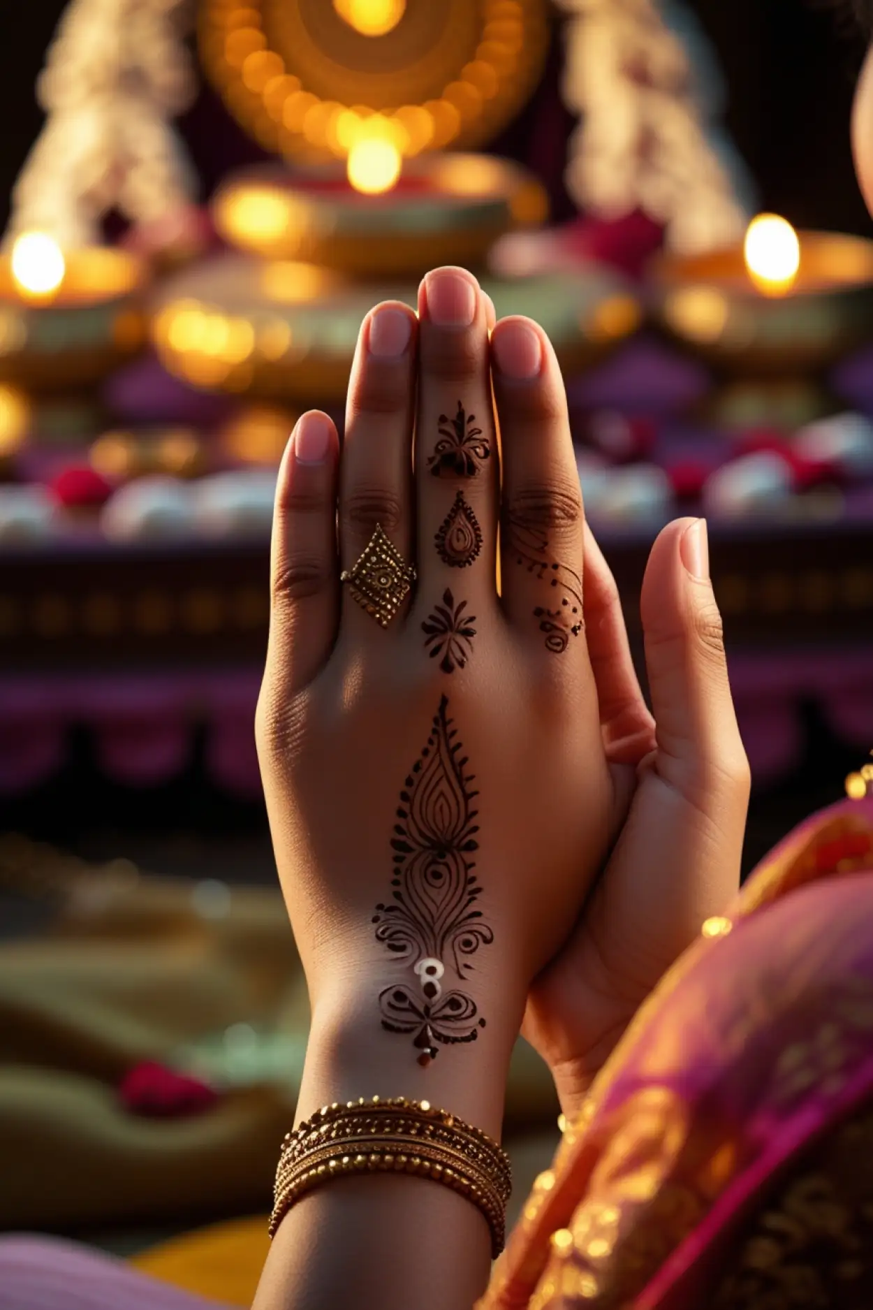bridal wrist teej mehndi 2025 trend