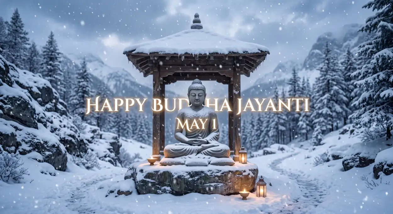 Free Download Buddha Jayanti 2026 Buddhist Quotes Hd - High Quality Happy Buddha Jayanti 2026 Wishes Image