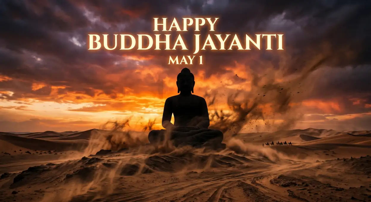 Free Download Buddha Jayanti 2026 Creative Background Hd - High Quality Happy Buddha Jayanti 2026 Wishes Background Image