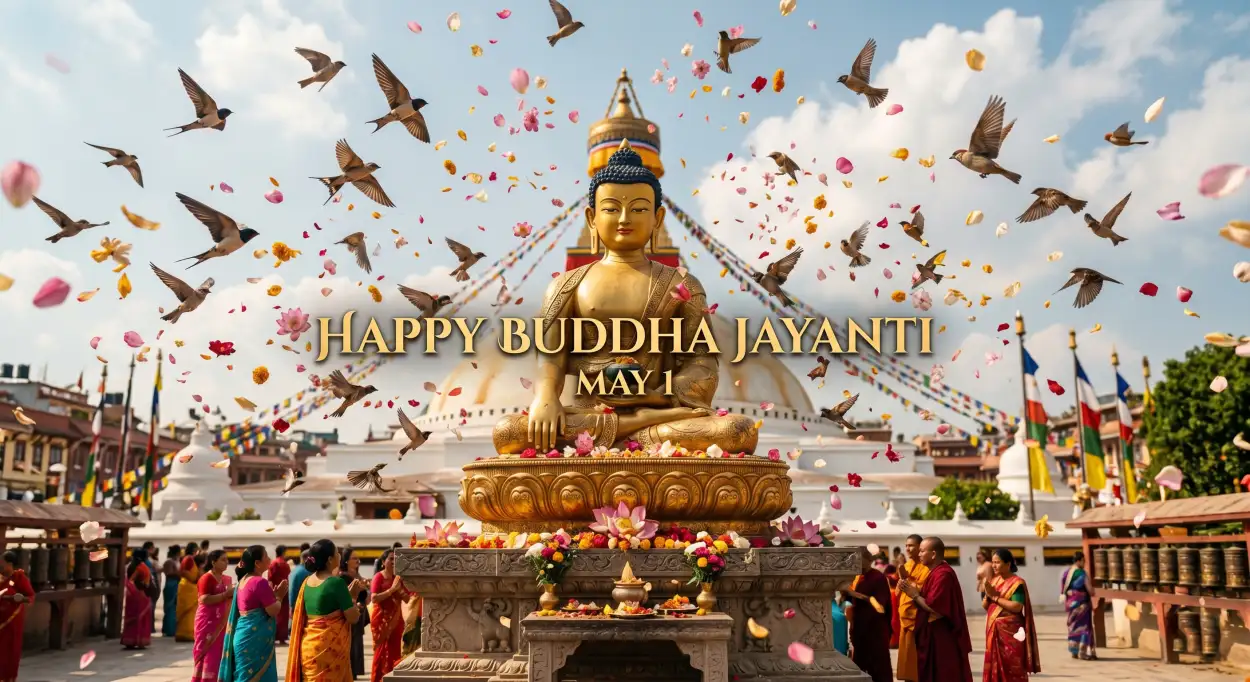 Free Download Buddha Jayanti 2026 High Resolution Images - High Quality Happy Buddha Jayanti 2026 Wishes Image