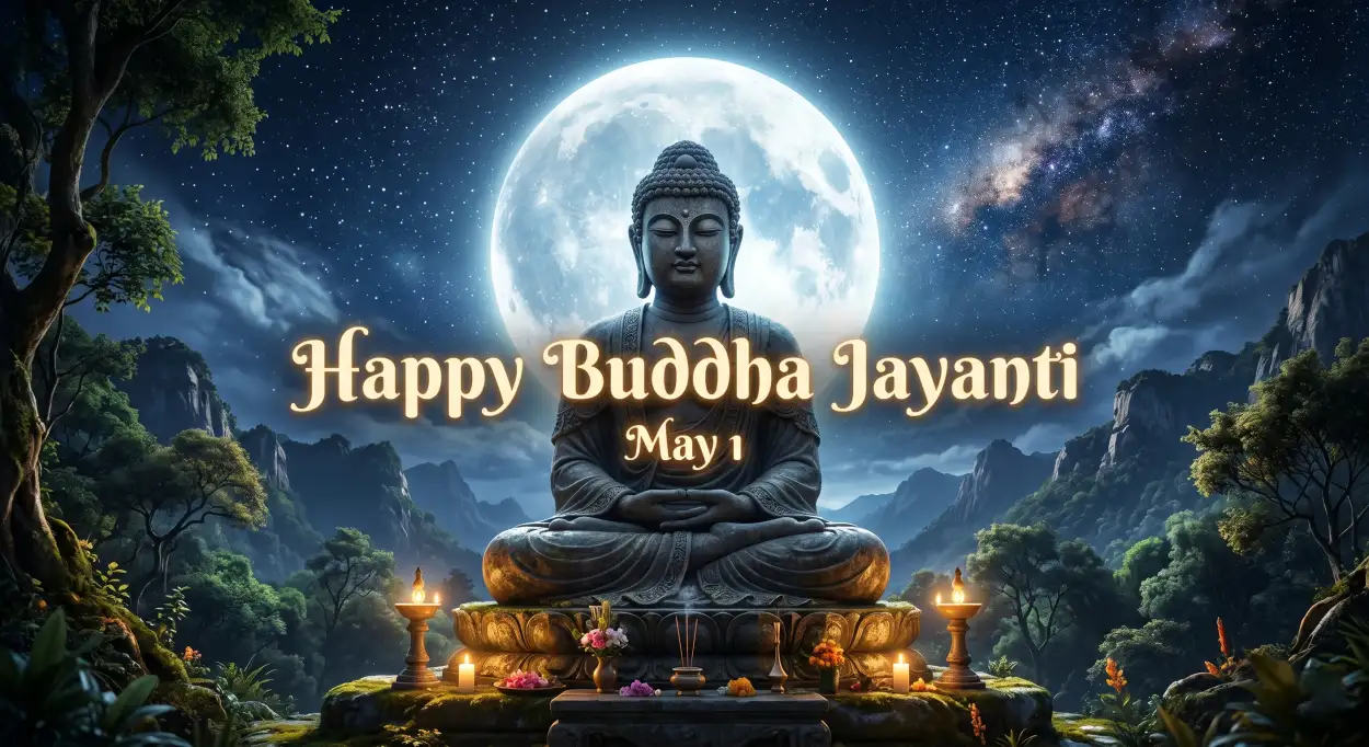 Free Download Buddha Jayanti 2026 Meditation Images Hd - High Quality Happy Buddha Jayanti 2026 Wishes Image