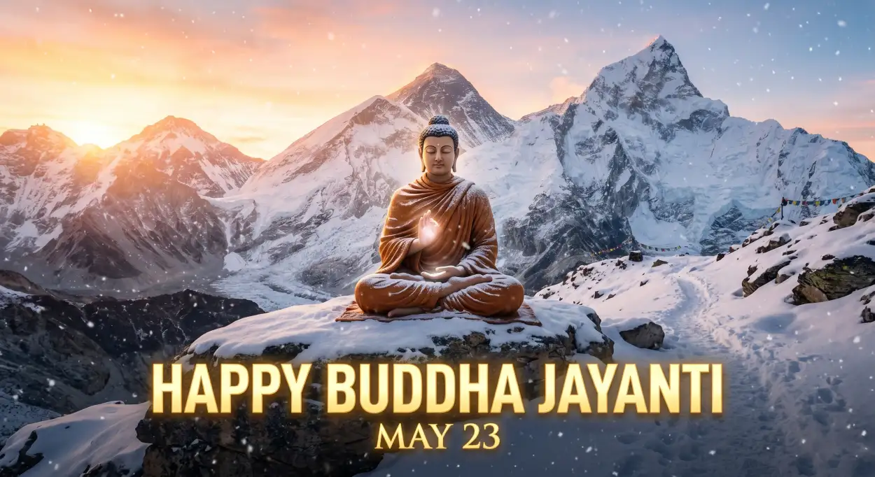 Free Download Buddha Jayanti 2026 Peaceful Quotes - High Quality Happy Buddha Jayanti 2026 Wishes Image