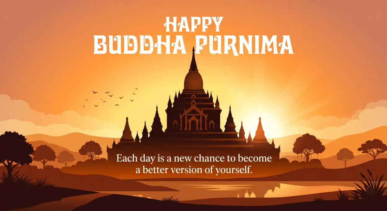 Free Download Buddha Purnima 2026 Facebook Wishes Post Images - High Quality Happy Buddha Purnima Wishes 2026 Image