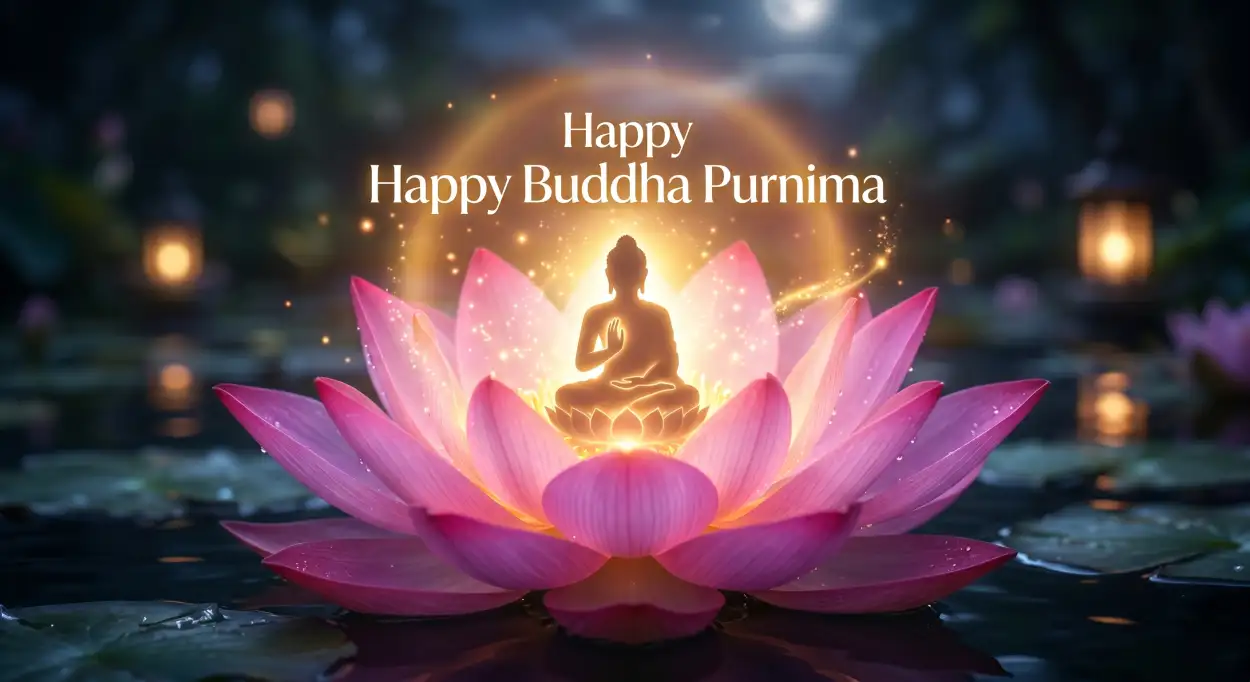 Free Download Buddha Purnima 2026 Greeting Messages For Whatsapp - High Quality Happy Buddha Purnima Wishes 2026 Image
