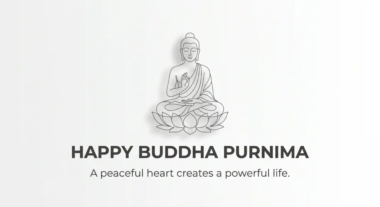 Free Download Buddha Purnima 2026 Hd Quotes Wallpaper - High Quality Happy Buddha Purnima Wishes 2026 Image