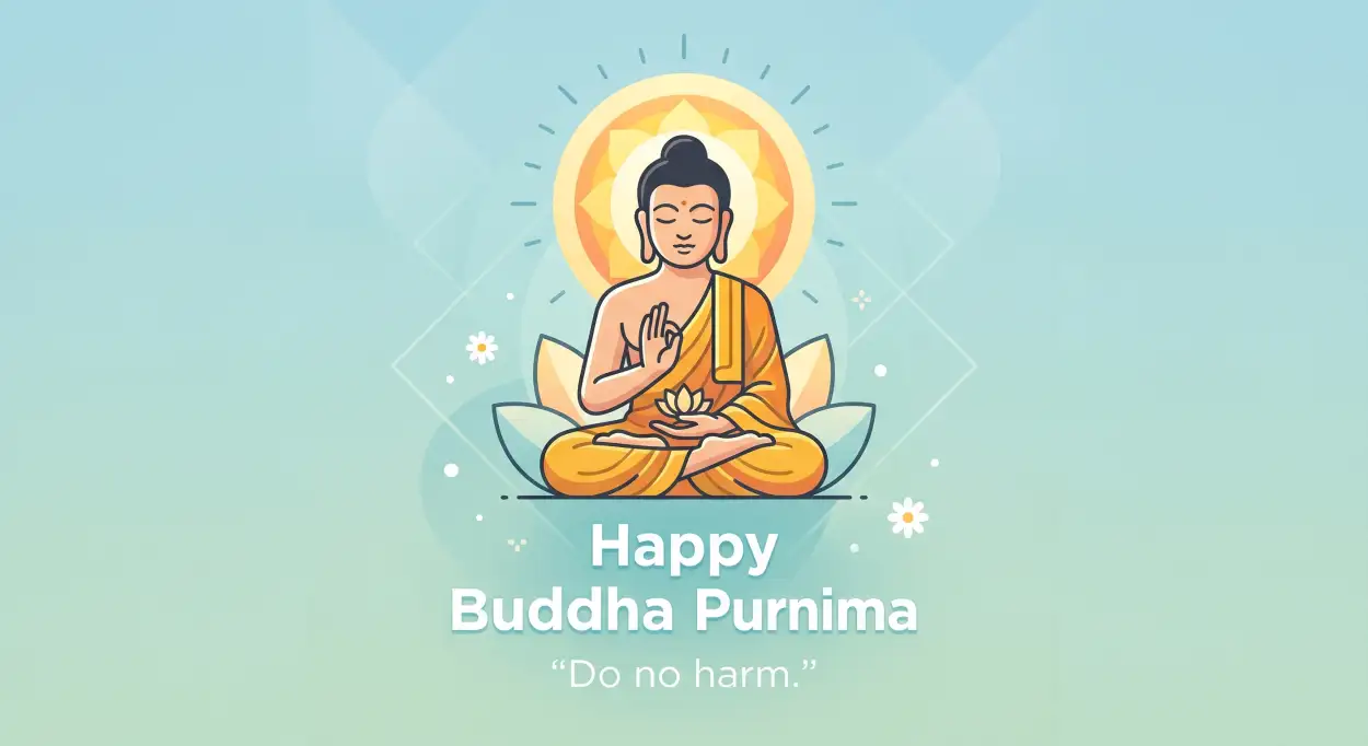 Free Download Buddha Purnima 2026 Quotes For Social Media - High Quality Happy Buddha Purnima Wishes 2026 Image