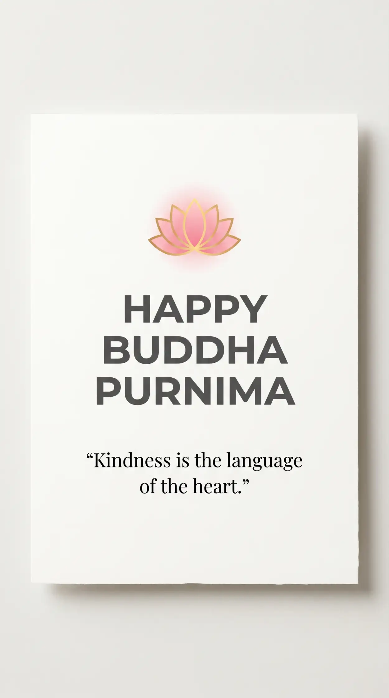 Free Download Buddha Purnima 2026 Quotes On Kindness And Peace - High Quality Happy Buddha Purnima Wishes 2026 Image