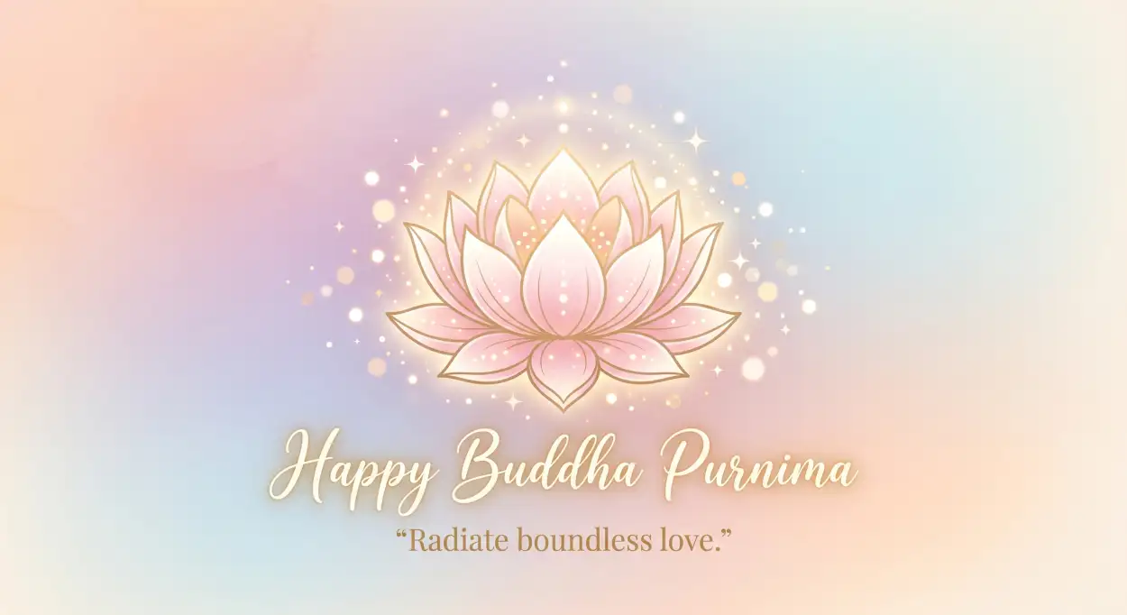 Free Download Buddha Purnima 2026 Quotes On Peace And Love - High Quality Happy Buddha Purnima Wishes 2026 Image