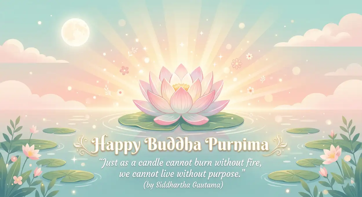 Free Download Buddha Purnima 2026 Wishes Images For Blog - High Quality Happy Buddha Purnima Wishes 2026 Image