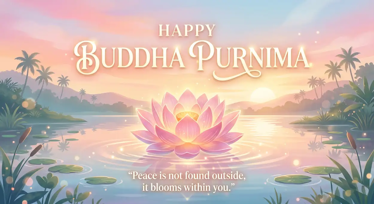 Free Download Buddha Purnima 2026 Wishes Images For Website - High Quality Happy Buddha Purnima Wishes 2026 Image