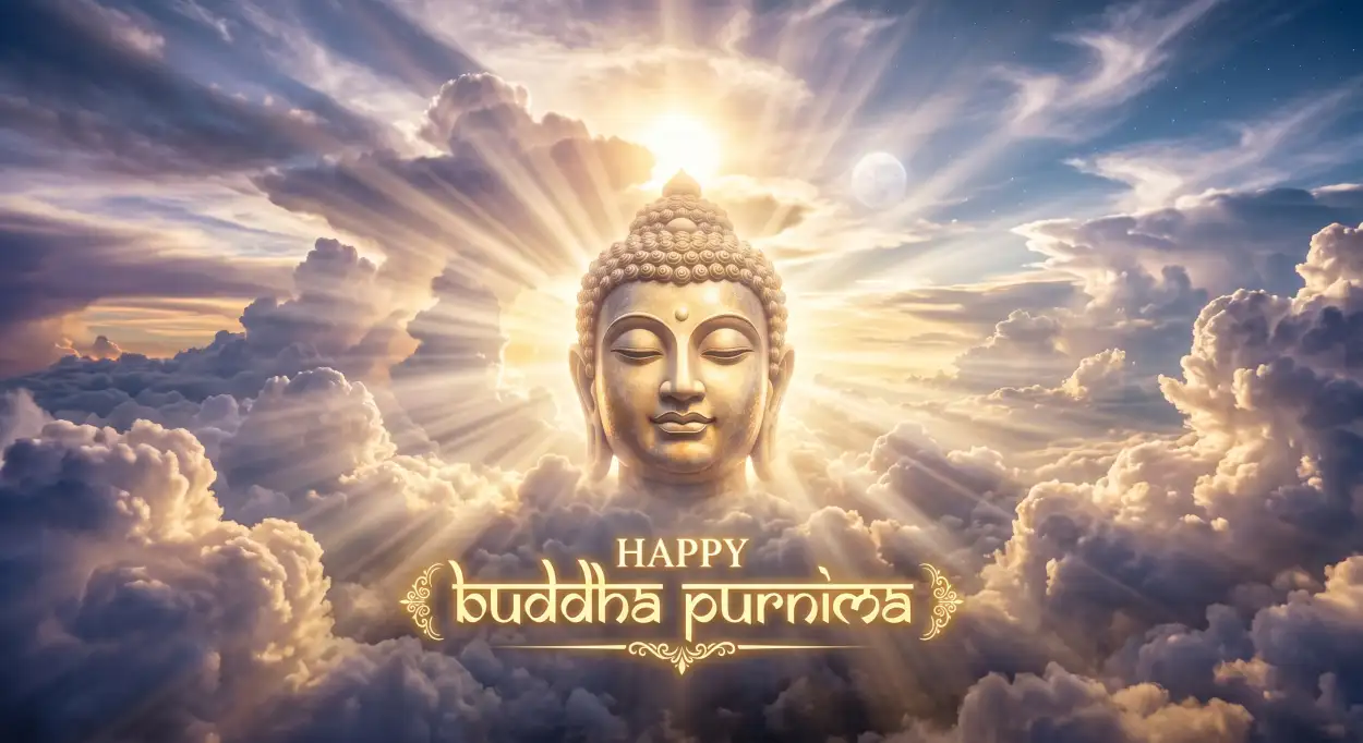 Free Download Buddha Purnima Wishes 2026 With Lord Buddha Images - High Quality Happy Buddha Purnima Wishes 2026 Image