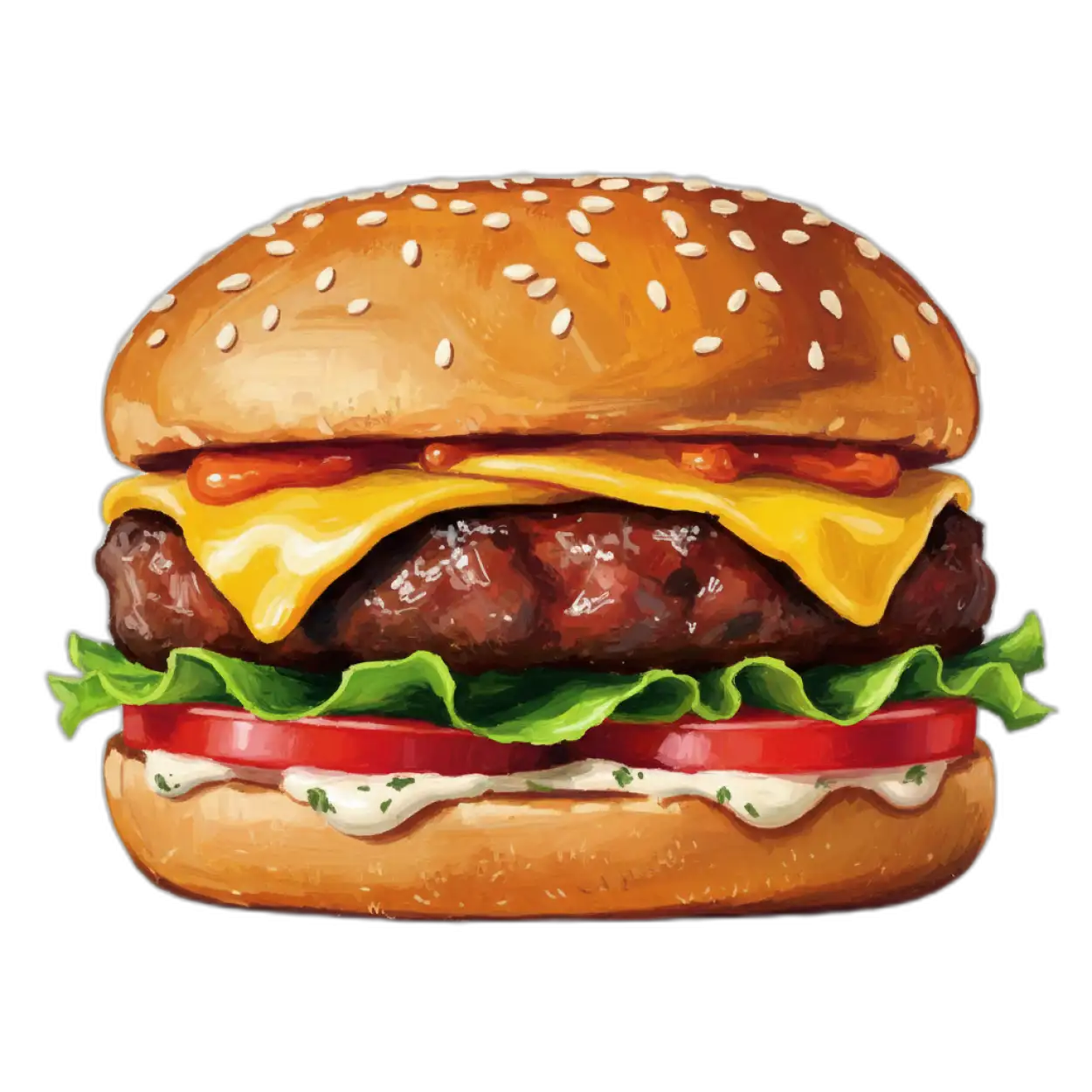 burger png for poster design