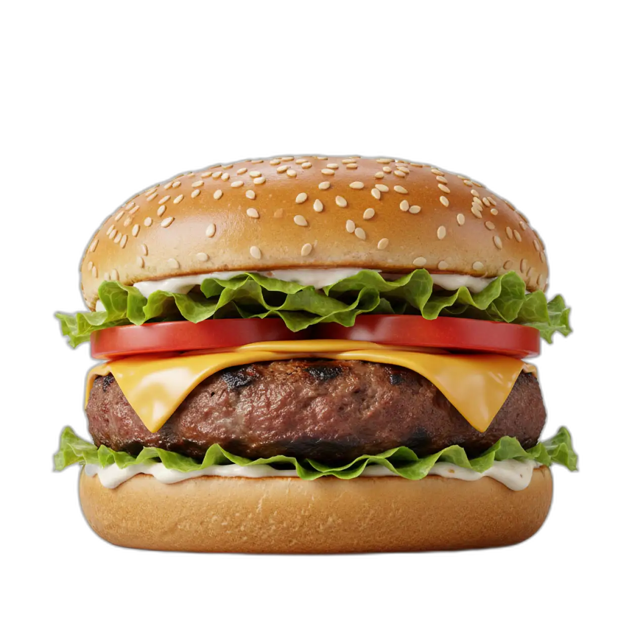 burger png isolated on transparent