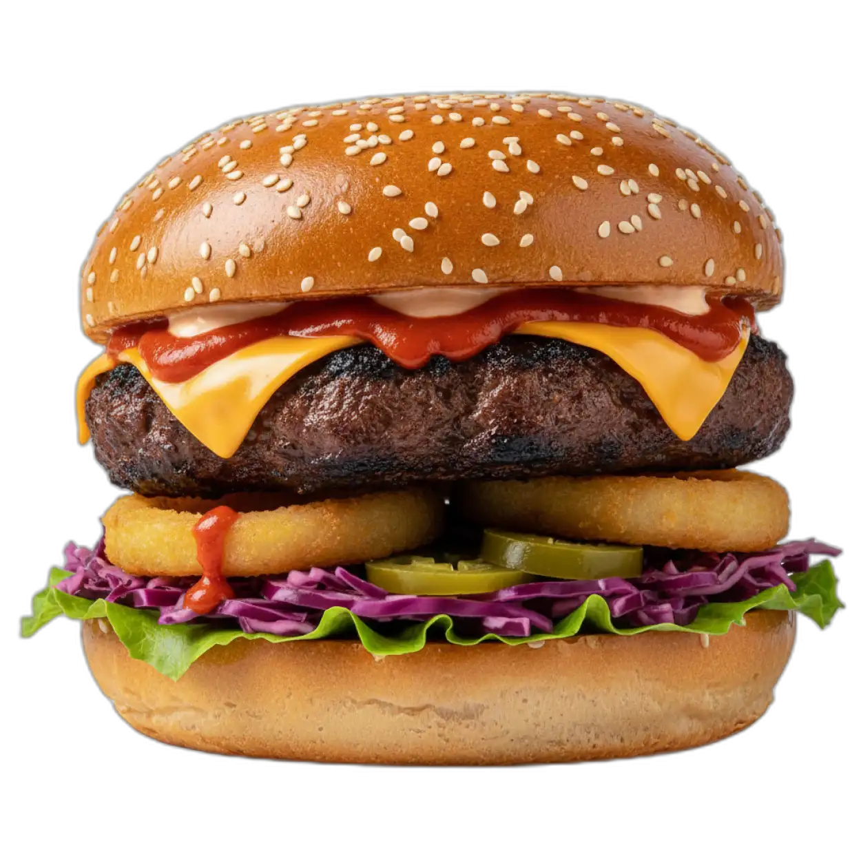 burger png realistic style