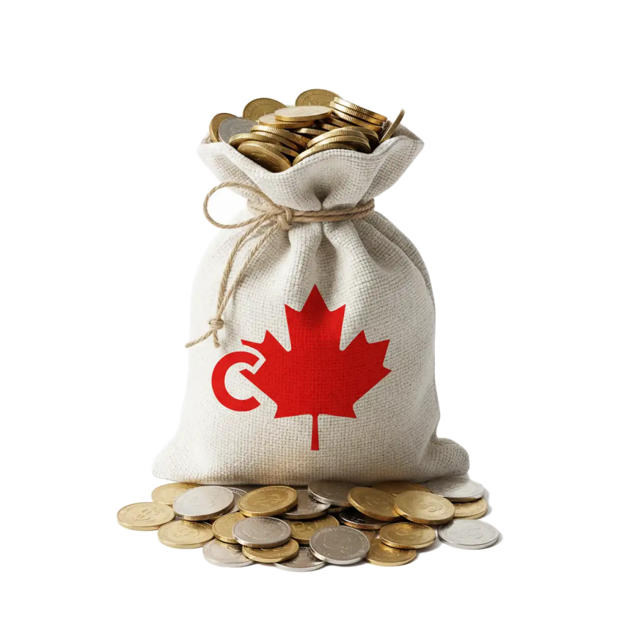 canada money bag png transparent
