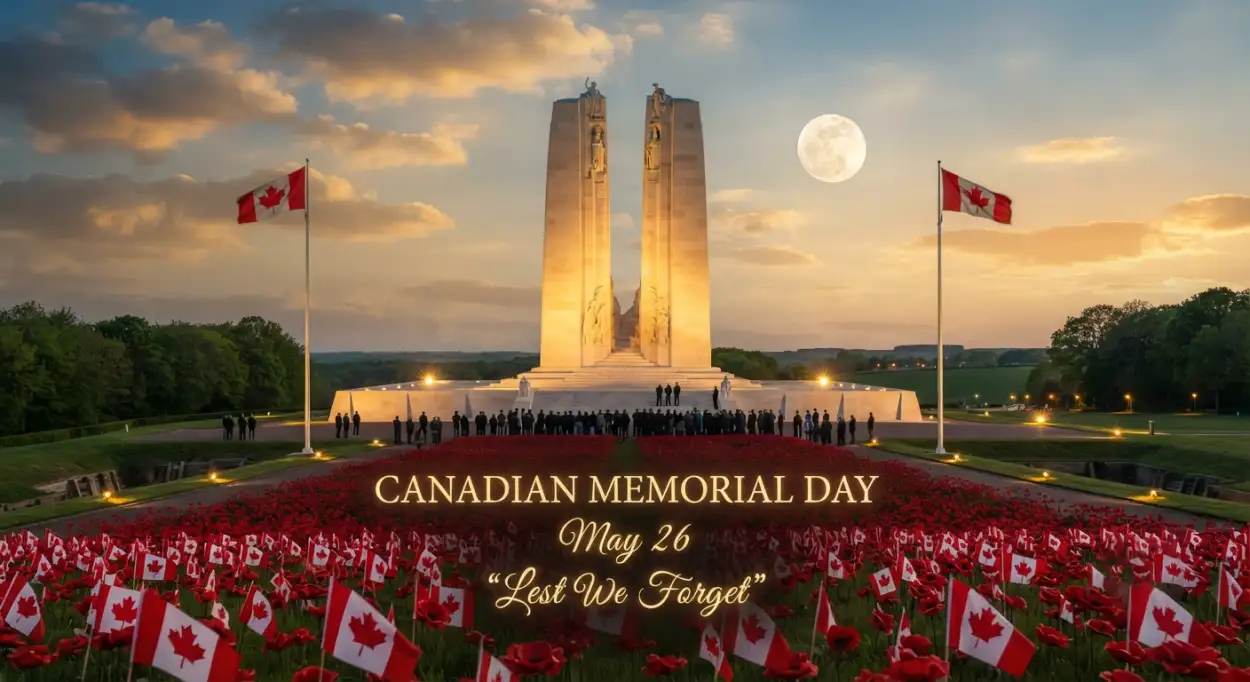 Free Download Canadian Memorial Day Editable Banner - High Quality Canadian Memorial Day Image