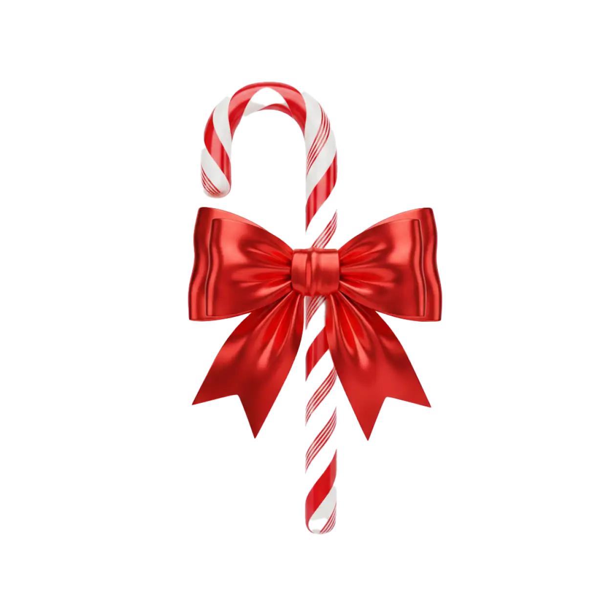 Free Download Candy Cane Png Wrapped In Ribbon - High Quality Candy Cane Png PNG Image