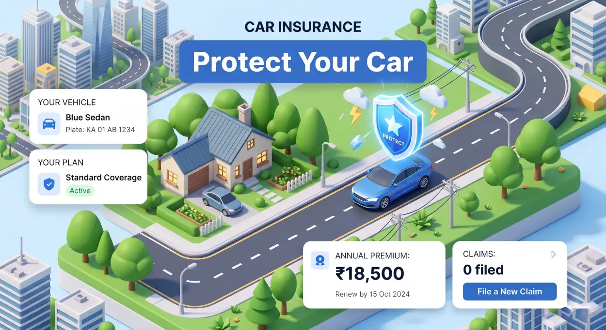 Free Download Car Insurance Ad Psd Template Free - High Quality Auto Insurance Creatives Image