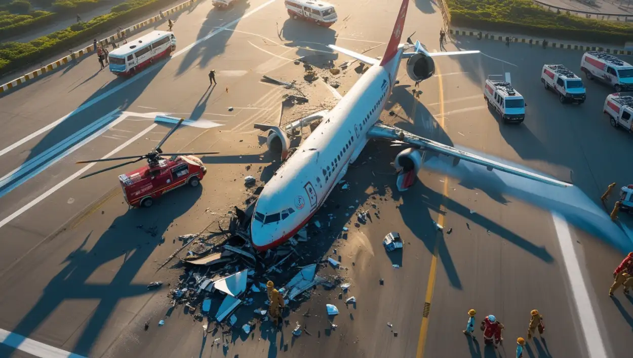 CCTV footage of Ahmedabad plane crash