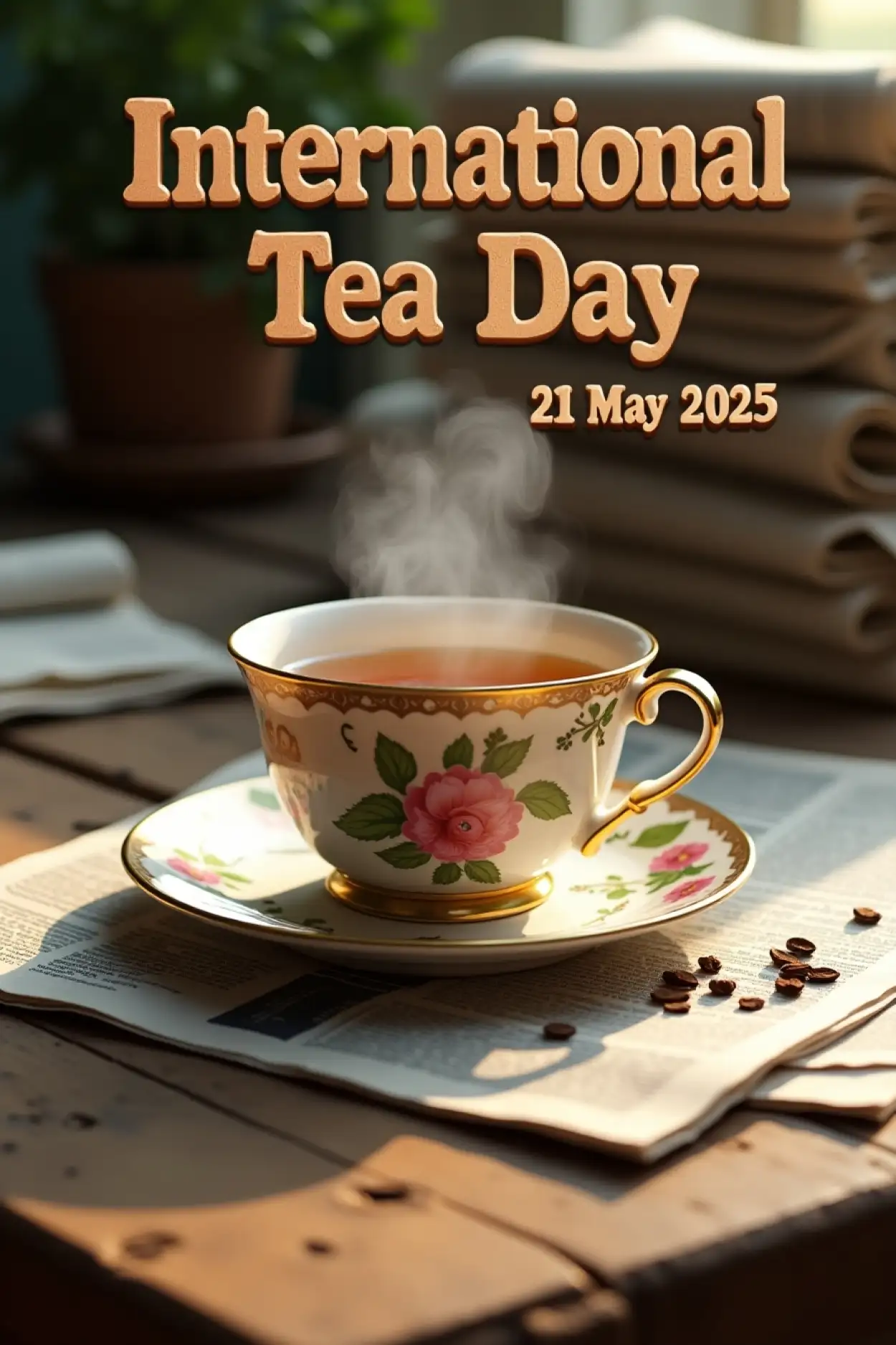 Free Download Chai Lovers Celebrating International Tea Day - High Quality International Tea Day Background