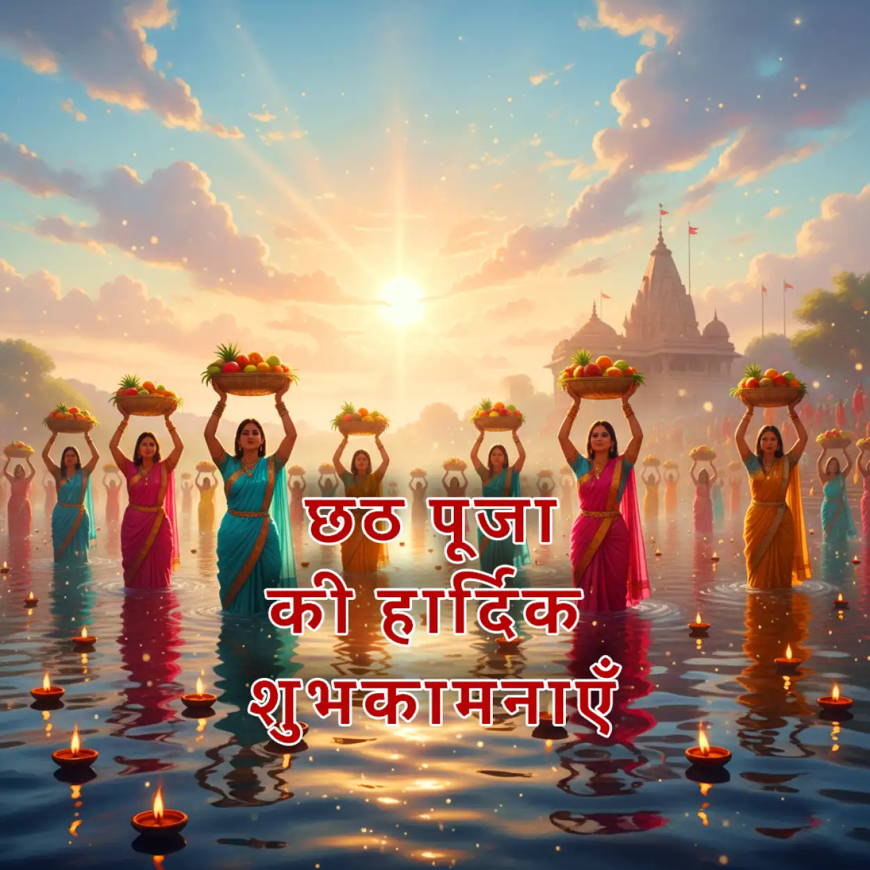 Free Download Chhath Puja Par Blessing Quotes In Hindi - High Quality Happy Chhath Puja Hindi Background