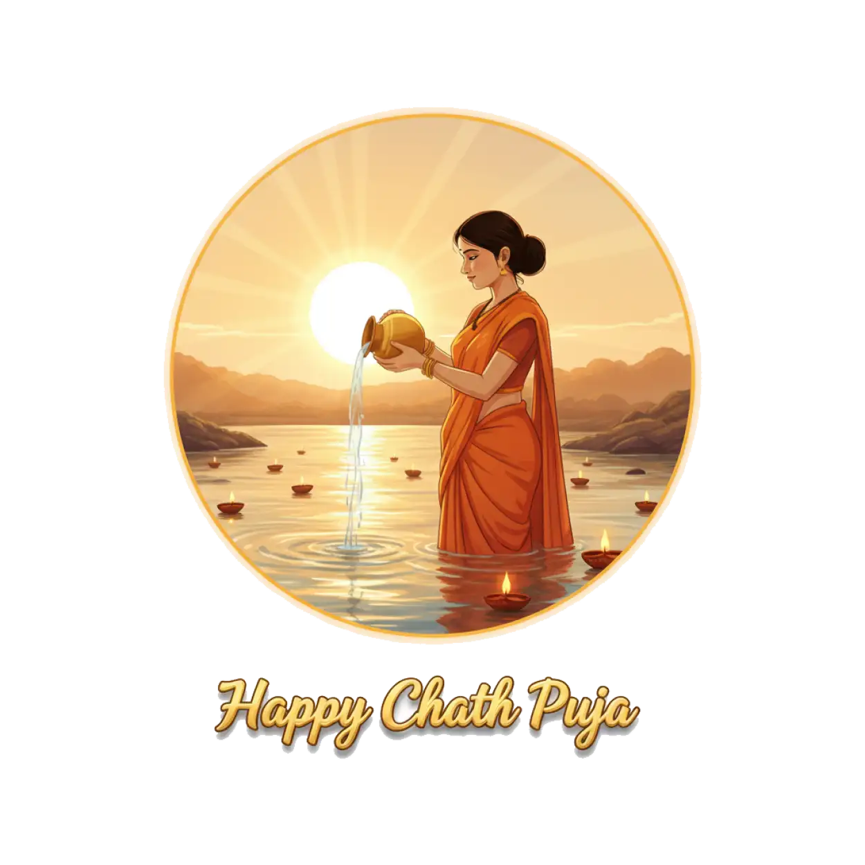 Chhath Puja Png With Diya And Kalash - Royalty Free Happy Chhath Puja Png Image | Pngmagic Free Download Chhath Puja Png With Diya And Kalash - High Quality Happy Chhath Puja Png PNG Image