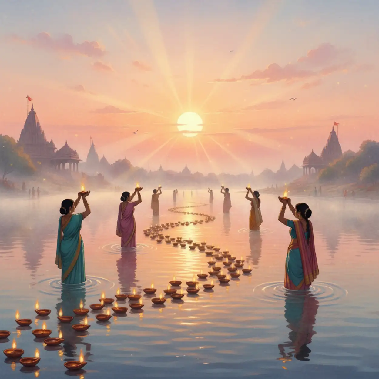 Chhath Puja Worship Background With Traditional Attire - Royalty Free Chhath Puja Background Image | Pngmagic Free Download Chhath Puja Worship Background With Traditional Attire - High Quality Chhath Puja Background Background