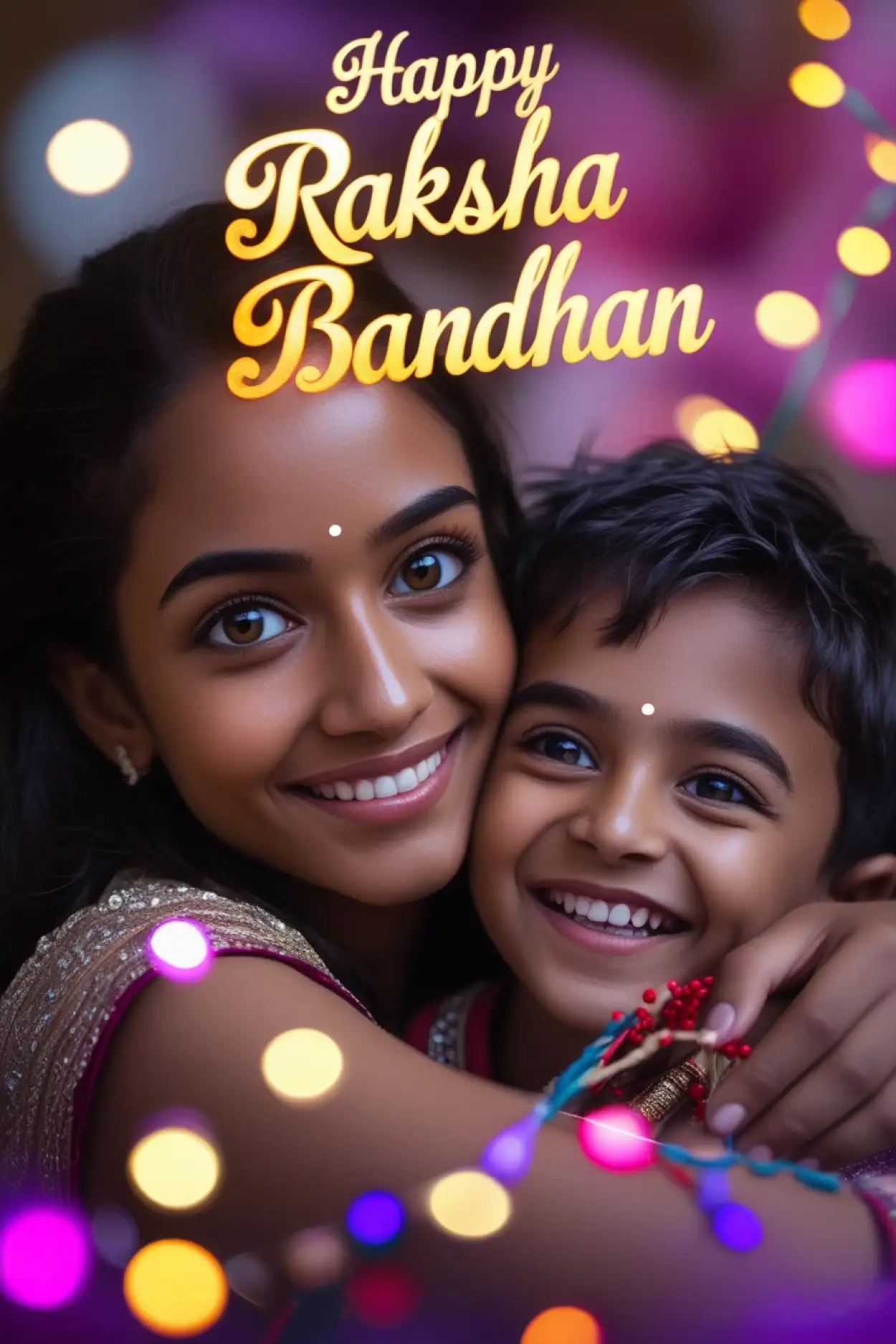 Free Download Child-friendly Rakhi Quotes For Siblings - High Quality Happy Raksha Bandhan Wishes For Children Background