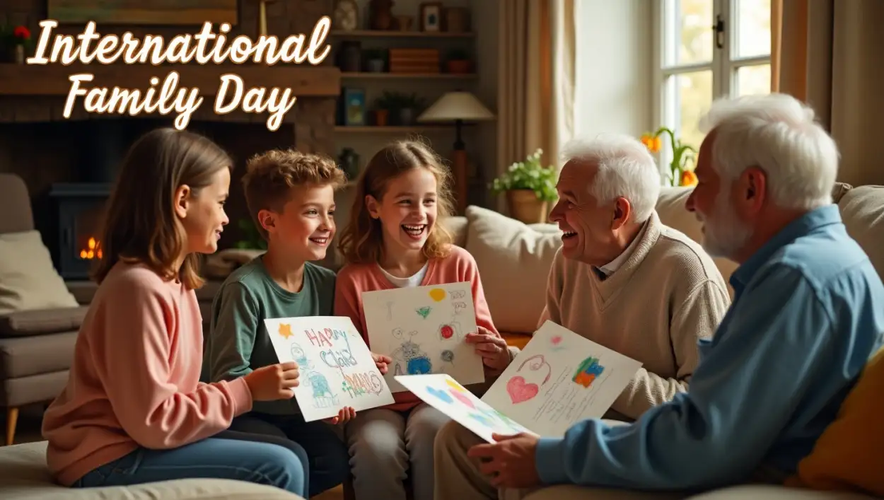 Free Download Children Celebrating Family Day Photo - High Quality International Family Day Background