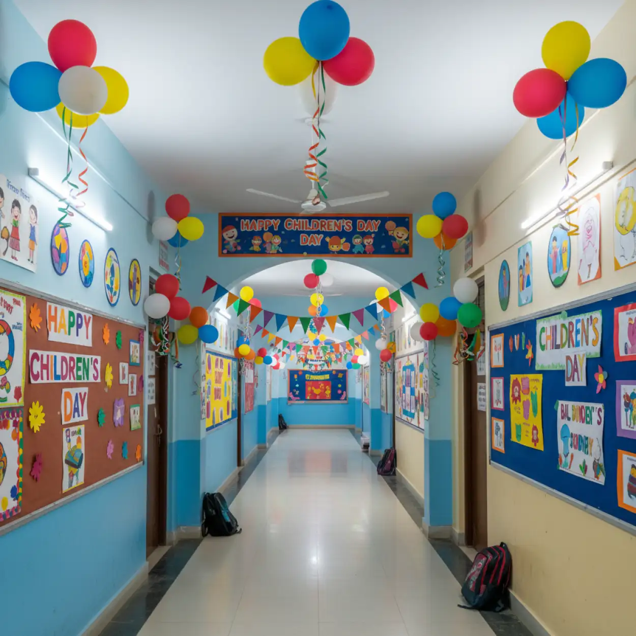 children day stage decoration background hd