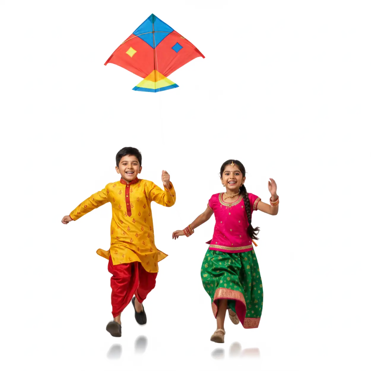 children playing kite png