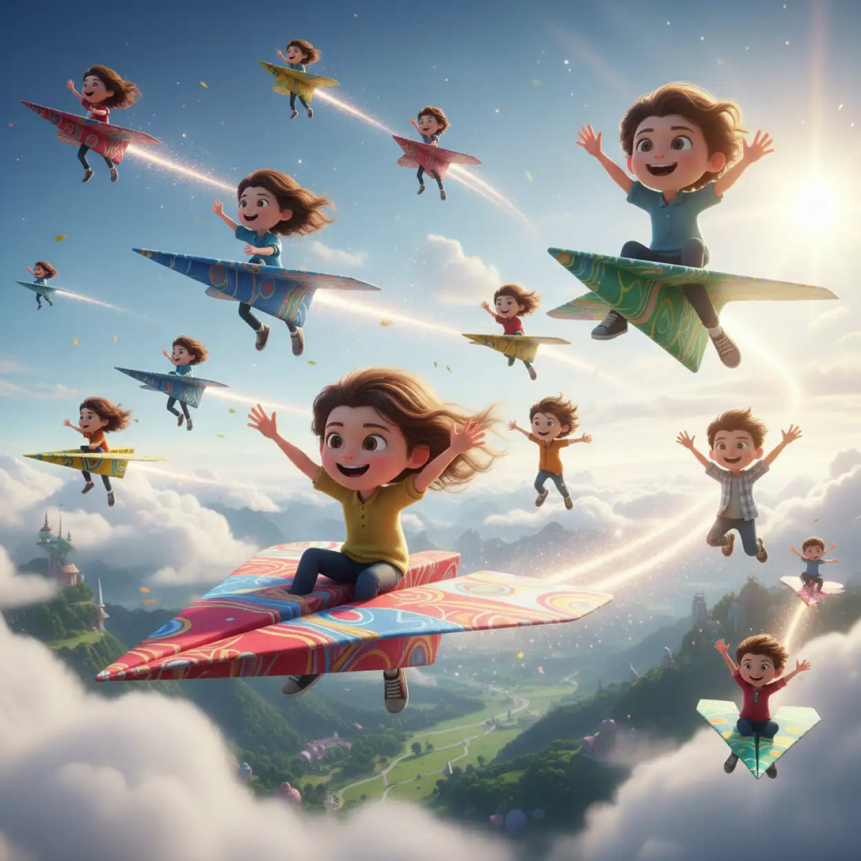 childrens day background vector illustration