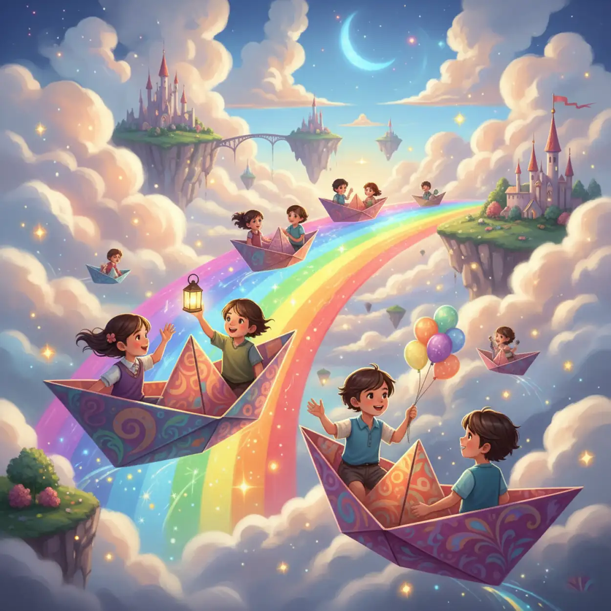 childrens day background with realistic lighting