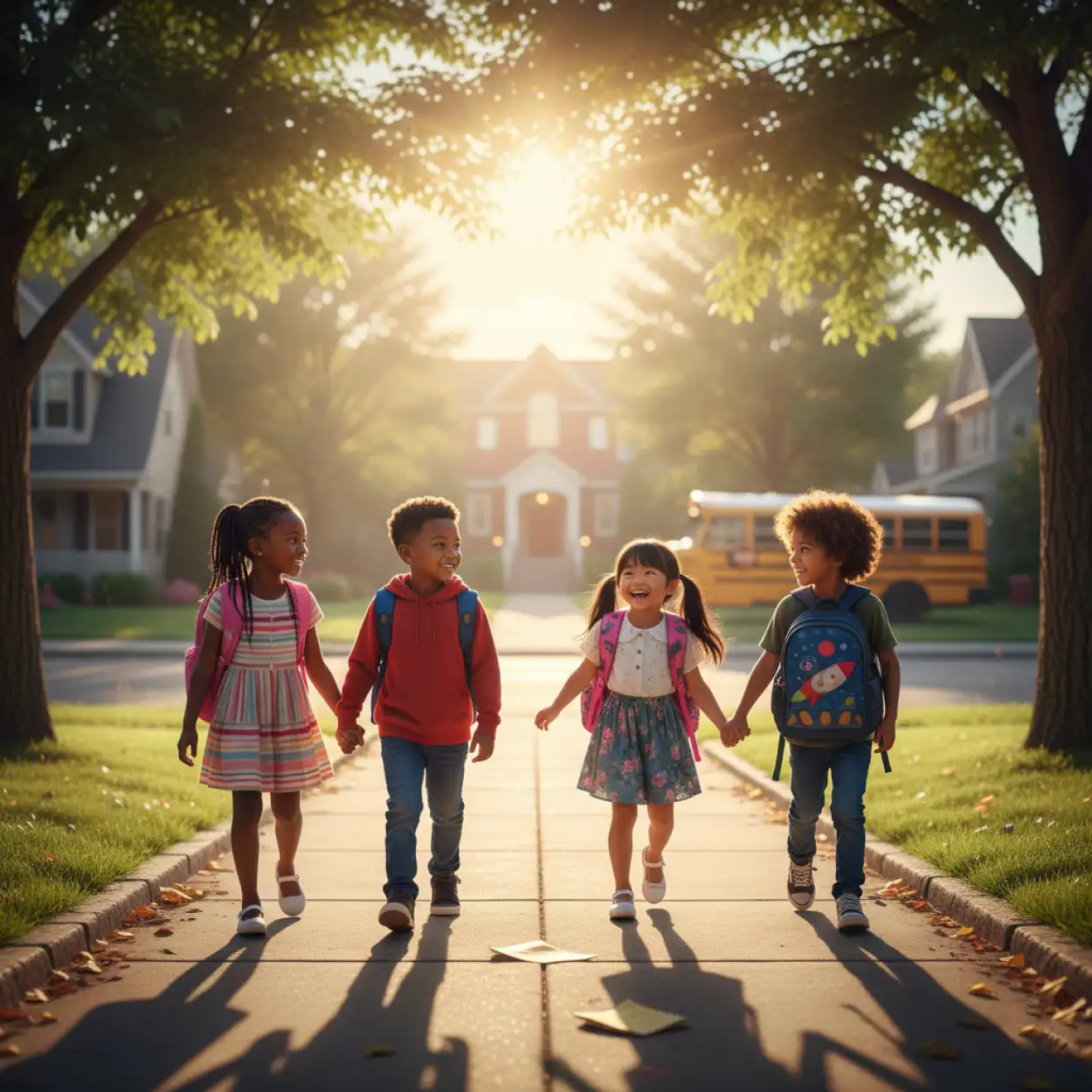 childrens day background with stars and glitter