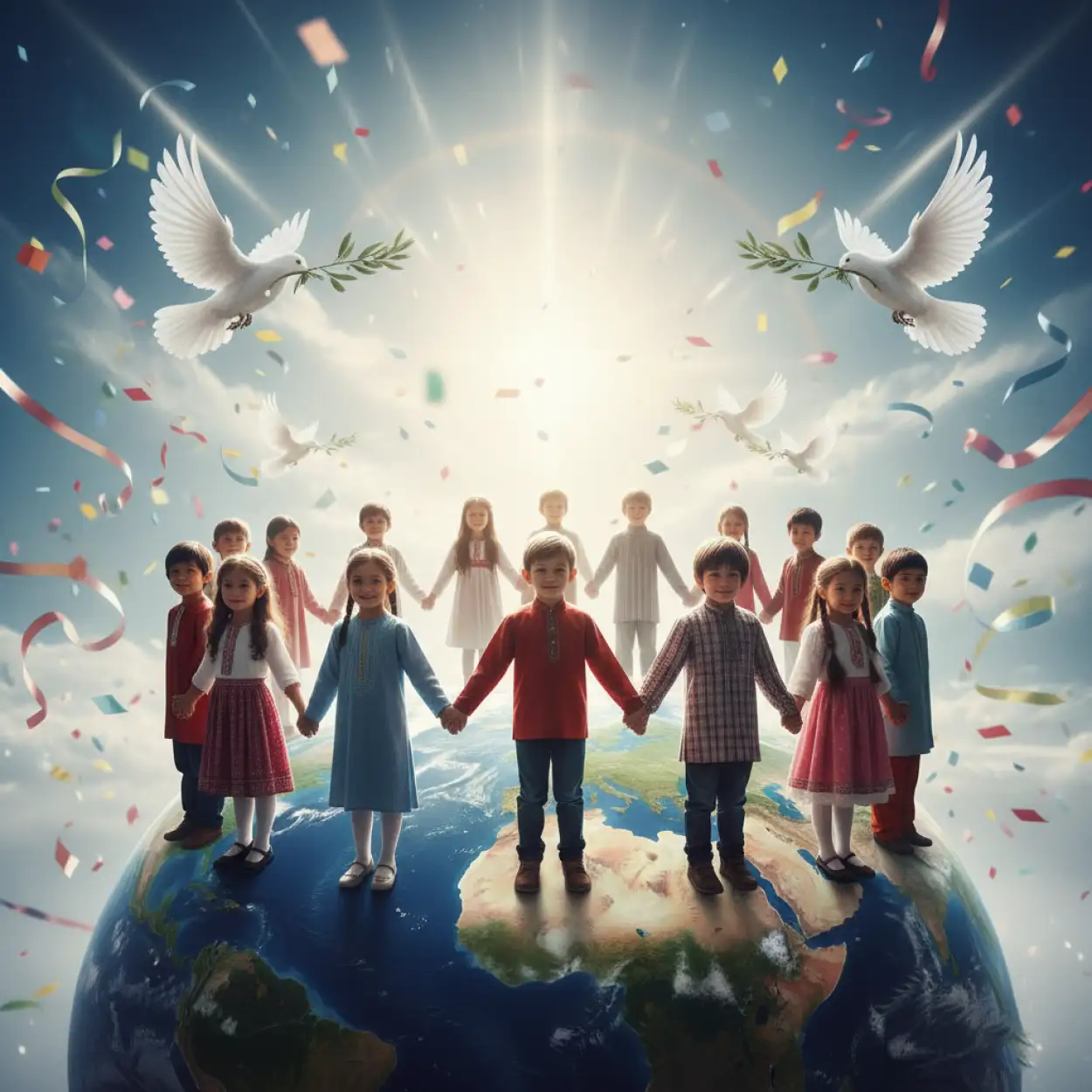 childrens day background with tricolor indian flag