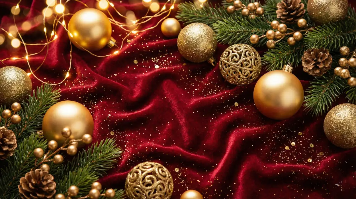 christmas background hd with ornaments