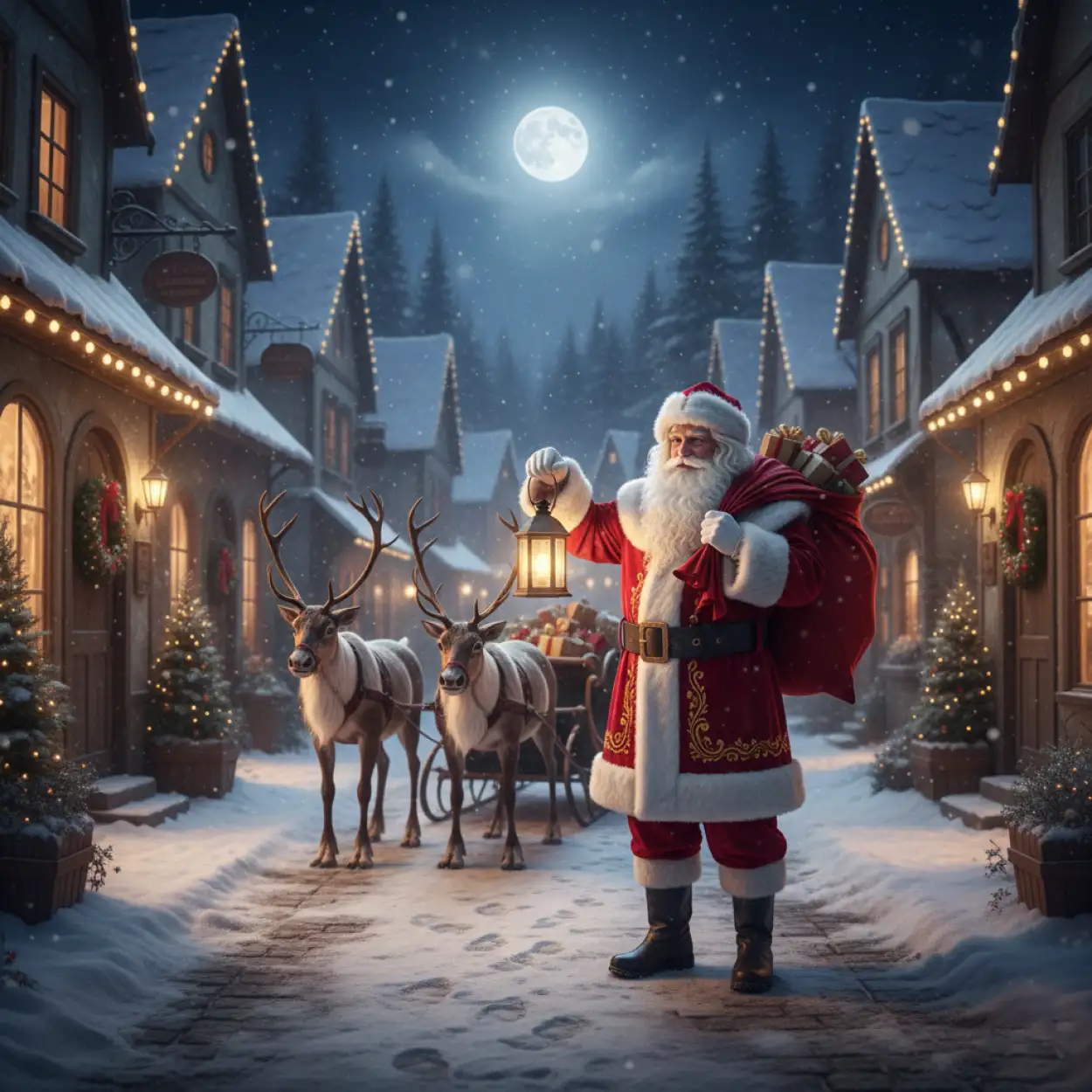 christmas background santa claus hd