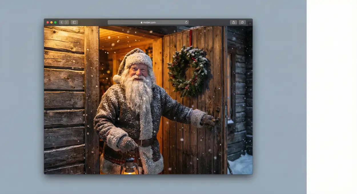 christmas background with santa claus modern style