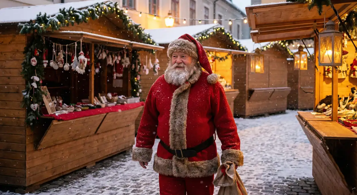 christmas background with santa claus no watermark