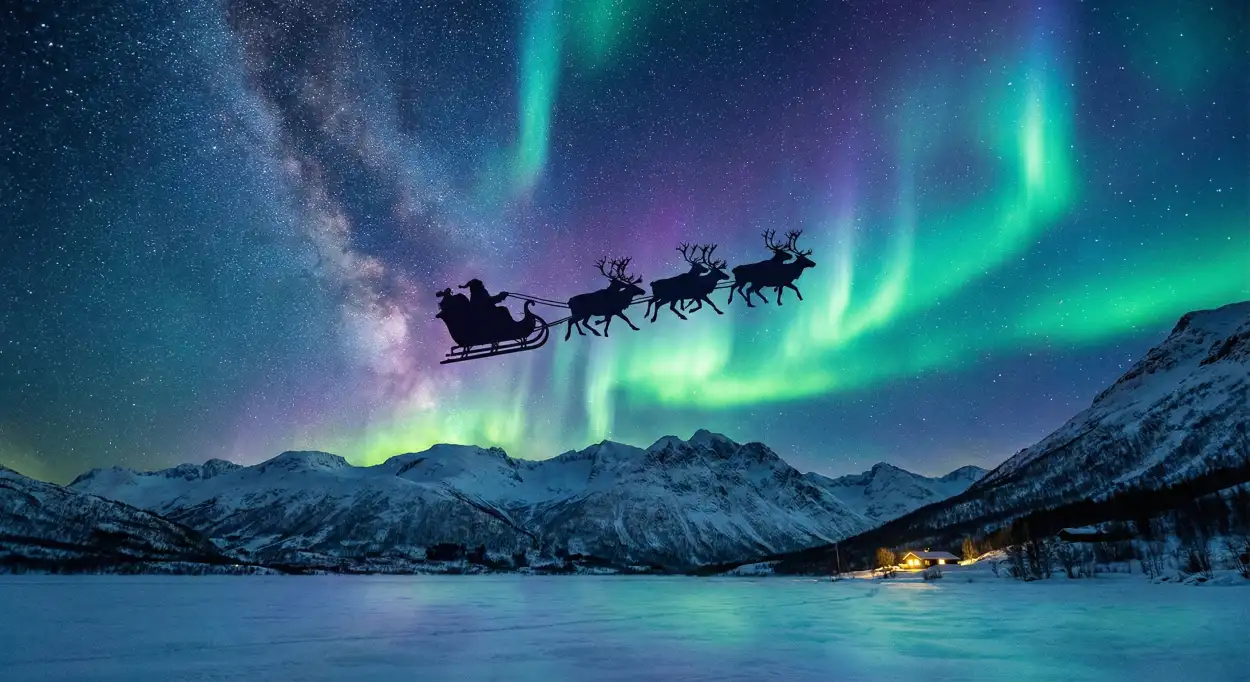 christmas background with santa claus ultra hd