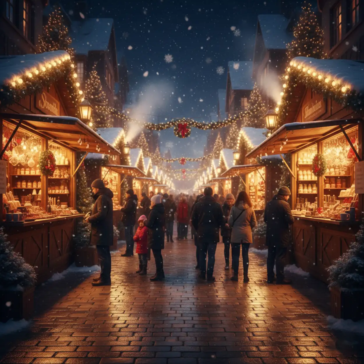 christmas background with santa claus